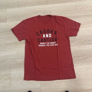 Crooks & Castles Maroon Graphic Tee